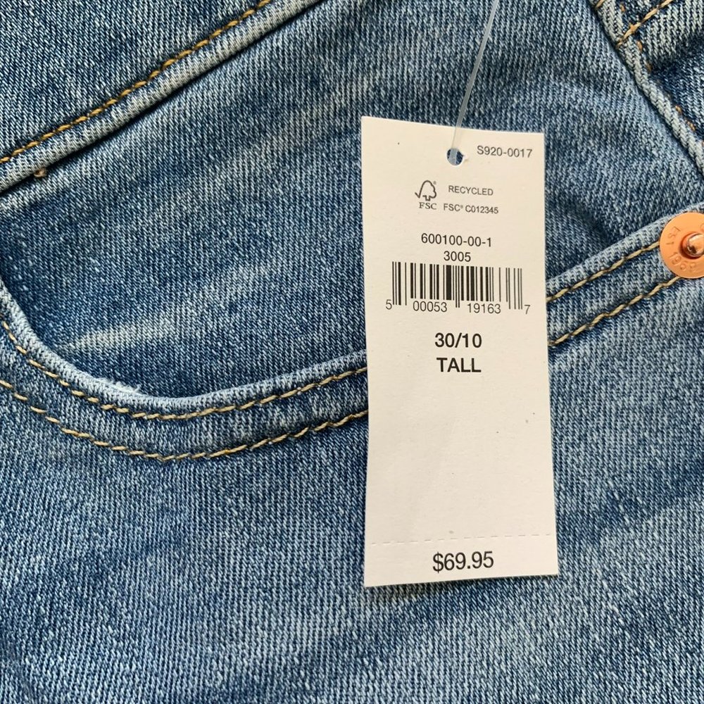 Gap Classic Straight Mid-rise jeans size 30T - Picture 3 of 6